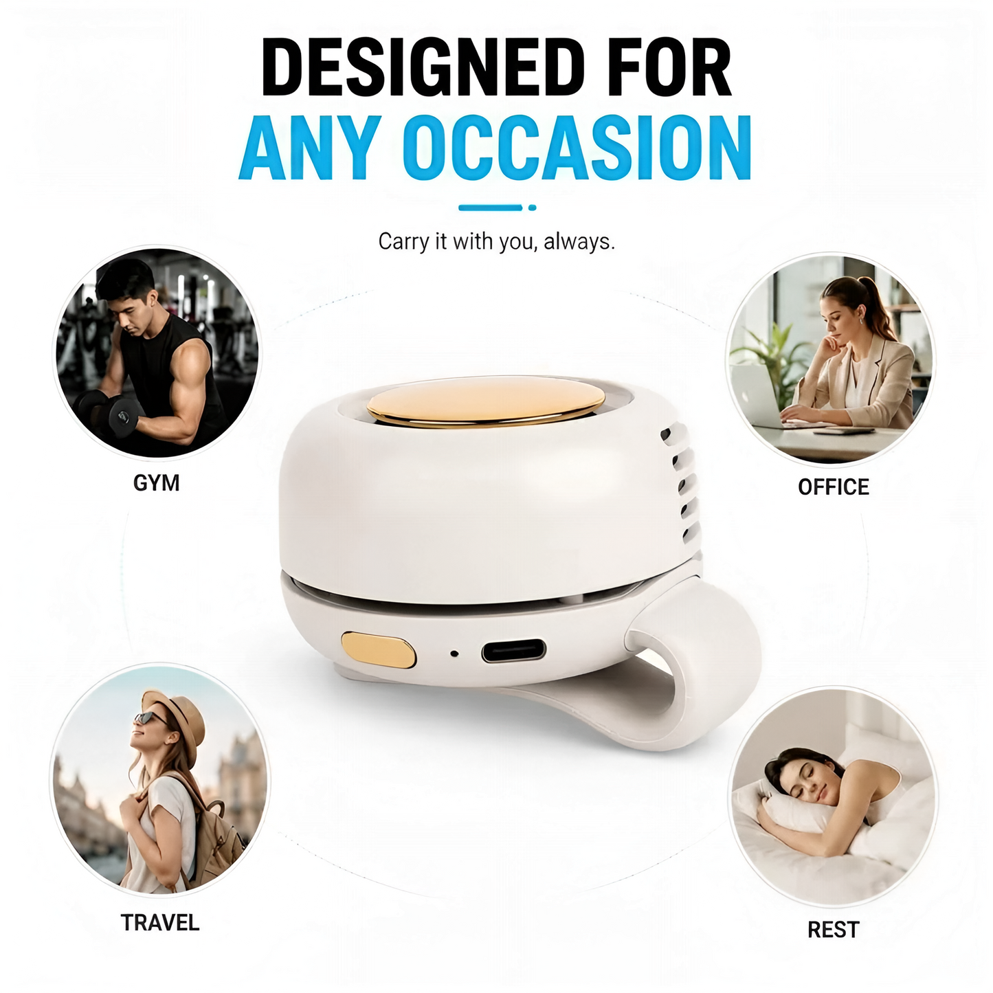 BeaGoods™ Wearable cooling fan